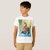 T-shirt garçon avec tigre (Devant entier)