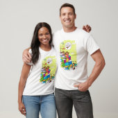 T-shirt Garçon avec une fille s'asseyant sur le puzzle du (Unisexe)