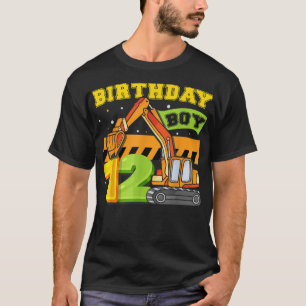 T-shirt Garçon B-Day 12 ans constructeur de pelleteuse Con