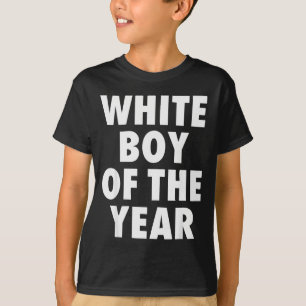 T-shirt Garçon Blanc De L'année Pour Hommes Garçons Enfant