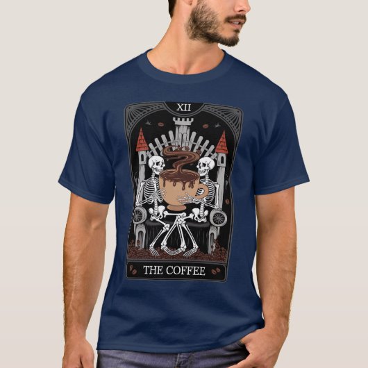 T-shirt garçon carte Skeleton Coffeearot (Devant)