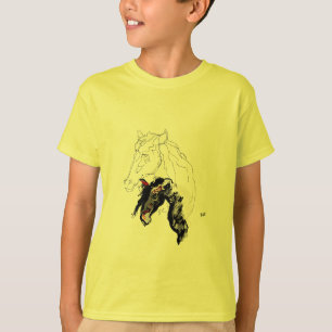 T-shirt garçon : Cheval dans un cheval