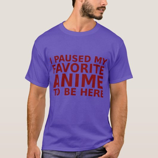 T-shirt Garçon d'anime préféré (Devant)