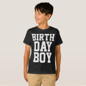T-shirt Garçon d'anniversaire (âge fait sur commande au (Devant entier)