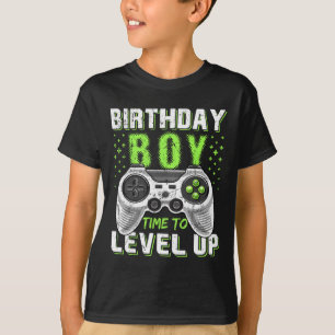 T-shirt Garçon d'anniversaire de niveau supérieur jeu vidé