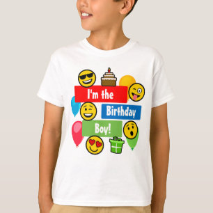 T-shirt Garçon d'anniversaire d'Emoji