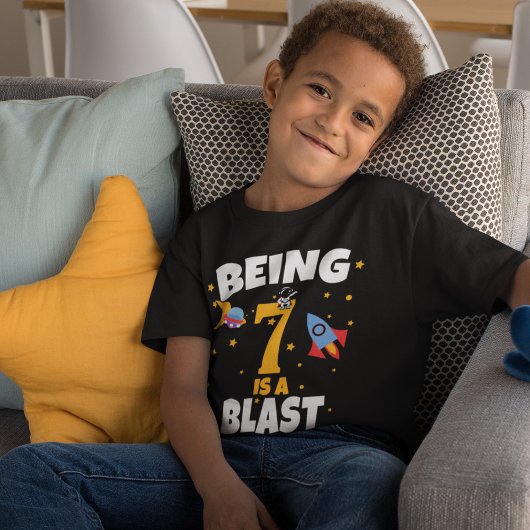 T-shirt garçon d'anniversaire en extérieur 7e