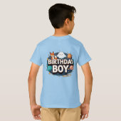T-shirt Garçon d'anniversaire Fête Spatiale (Dos entier)