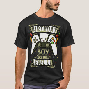 T-shirt Garçon d'anniversaire Il est temps de passer à niv