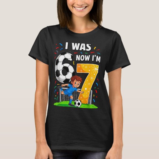 T-shirt Garçon d'anniversaire j'avais 6 ans maintenant j'a (Devant)