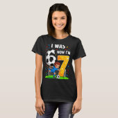 T-shirt Garçon d'anniversaire j'avais 6 ans maintenant j'a (Devant entier)