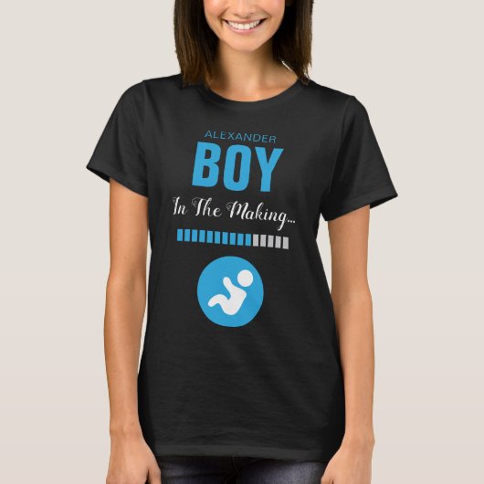 T-shirt Garçon dans la barre de fabrication et de progrès (Devant)