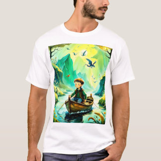 T-shirt Garçon dans un bateau