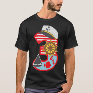 T-shirt Garçon de 3 ans pour 3ème anniversaire Petit voili