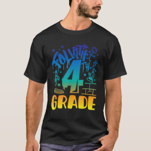 T-shirt Garçon de 4e année Premier jour d'école Enseignant