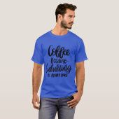 T-shirt GARÇON de boisson de CAFE (Devant entier)