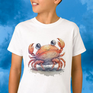 T-shirt garçon de crabe mignon