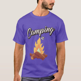 T-shirt Garçon de feu de camp de camping