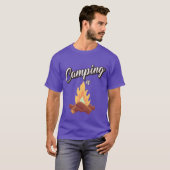 T-shirt Garçon de feu de camp de camping (Devant entier)