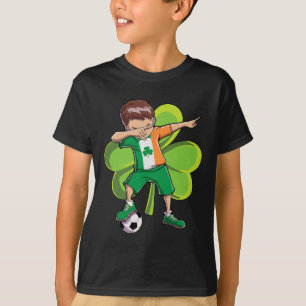 T-shirt Garçon de football Dabbing Saint Patrick Men Kids