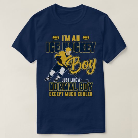 T-shirt Garçon de hockey sur glace (Design devant)