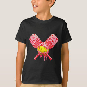 T-shirt Garçon de la Saint-Valentin de pickleball glace go