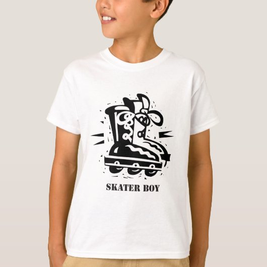 T-shirt Garçon de patineur - roller (Devant)