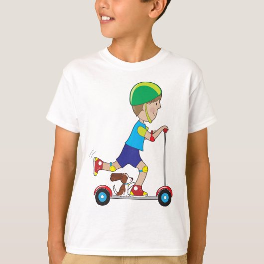 T-shirt Garçon de scooter (Devant)
