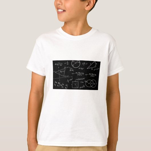 T-shirt Garçon de tableau noir intelligent (Devant)