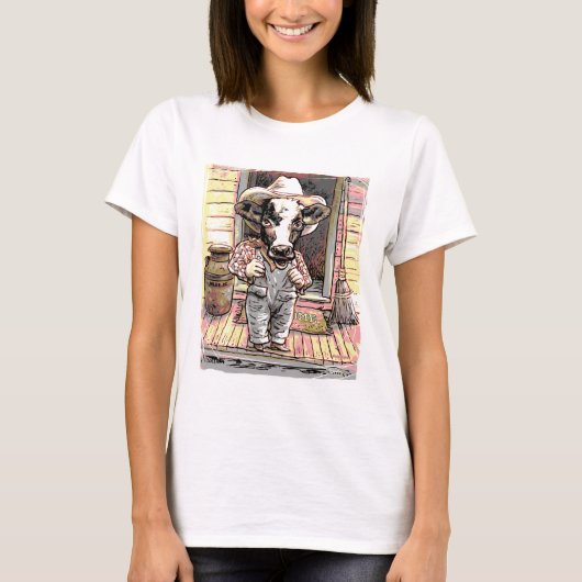 T-shirt Garçon de vache à MOO par Mudge (Devant)