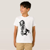 T-Shirt Garçon Dragon Tribal (Devant entier)