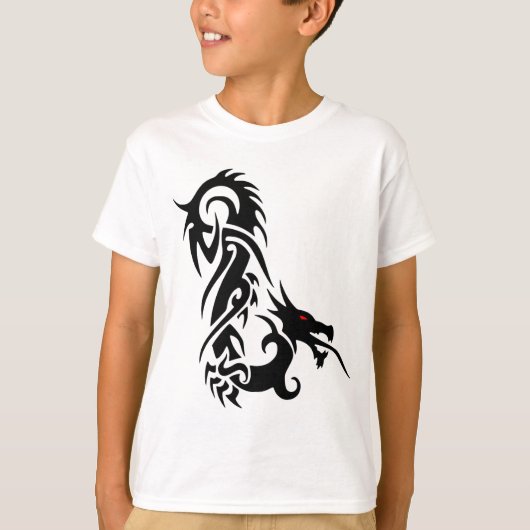 T-Shirt Garçon Dragon Tribal (Devant)