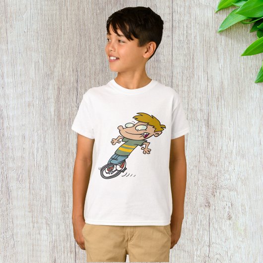 T-shirt Garçon drôle à monocycle