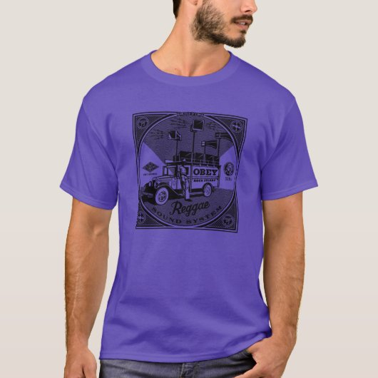T-shirt Garçon du système de son reggae Rocksteady Obey (Devant)