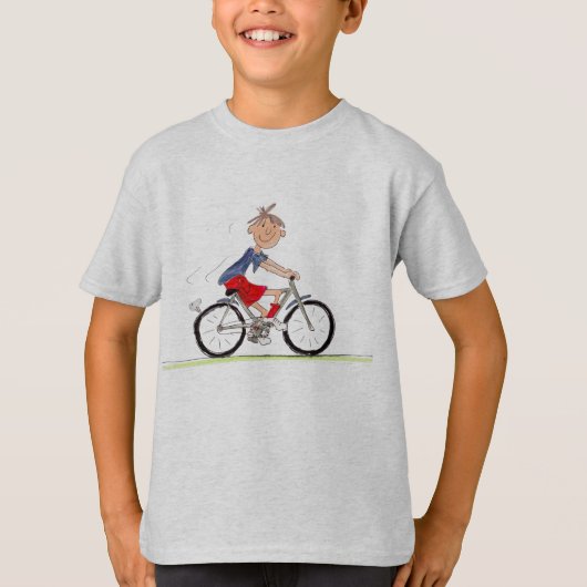 T-shirt Garçon En Vélo (Devant)