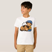 T-shirt Garçon et Cheval (Devant entier)