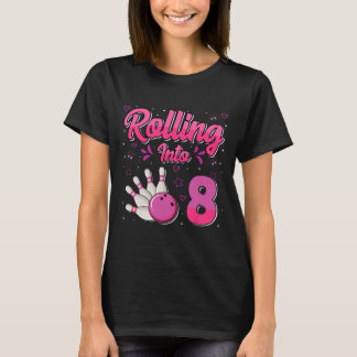 T-shirt Garçon Fille Bowling Anniversaire Qui Roule Dans 8