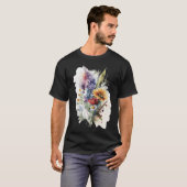 T-shirt garçon fleurs d'amour (Devant entier)