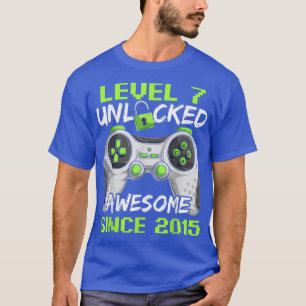 T-shirt Garçon Gamer de 7 ans, Anniversaire 7 niveau déver