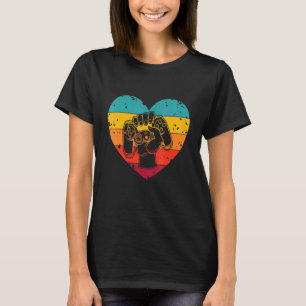 T-shirt Garçon Joueur  Jeu Coeur Saint-Valentin Hommes Enf