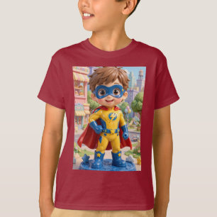 T-shirt Garçon Lightning Super-héros Personnage Original 3