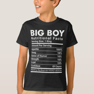 T-shirt Garçon manqué faits nutritionnels swag hommes conf