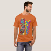 T-shirt Garçon Marvel XMen Retro Comic Group Mashup (Devant entier)