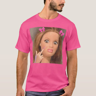 T-shirt Garçon mignon visage de poupée mème