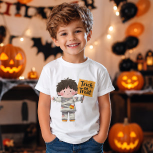 T-shirt Garçon Mummy Mignon Trick or Treat Halloween Enfan