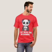 T-shirt Garçon Panda de jeu (Devant entier)