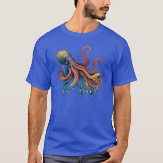 T-shirt garçon pieuvre vintage