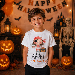 T-shirt Garçon Pirate Mignon Costume Halloween Arrr