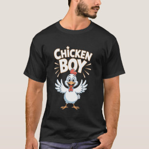 T-shirt Garçon Poulet Vêtements de Poulet pour Enfants Jeu