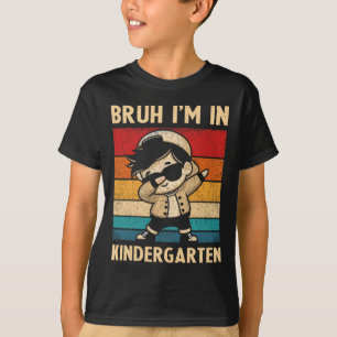 T-shirt Garçon qui fait du dabbing Bruh je suis en materne